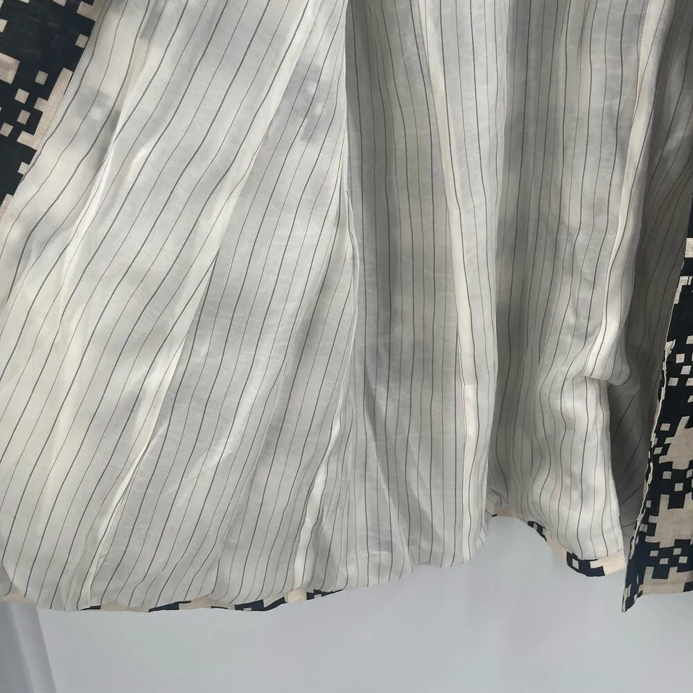 HOPE FOR FLOWERS By Tracy Reese Blazer Size Extra Large NWT Peaked Organic Linen - Image 14