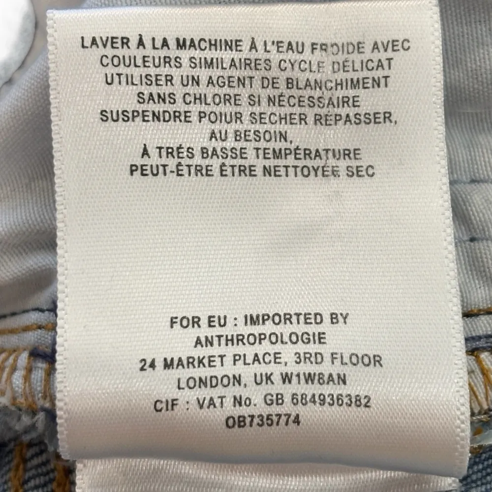 Anthropologie Pilcro and the Letterpress Cropped Jeans Raw hem Women’s size 29 - Image 9