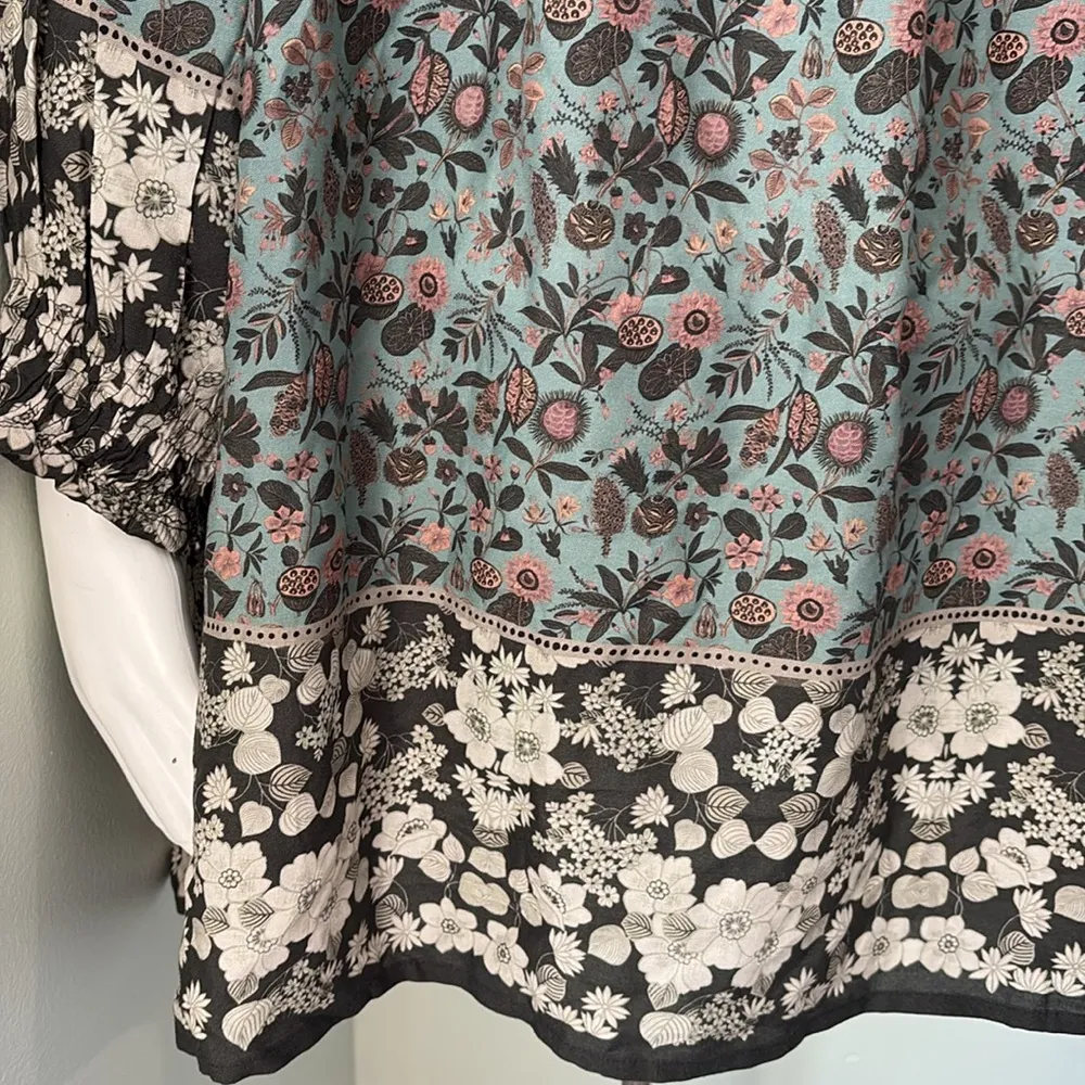 Natural Life Dara V Neck Tassel Long Sleeve Tunic Dress XS - Image 9