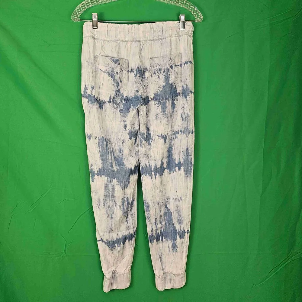 Cloth And Stone Womens Blue Tie Dye Chambray Jogger Pants XS‎ - Image 2