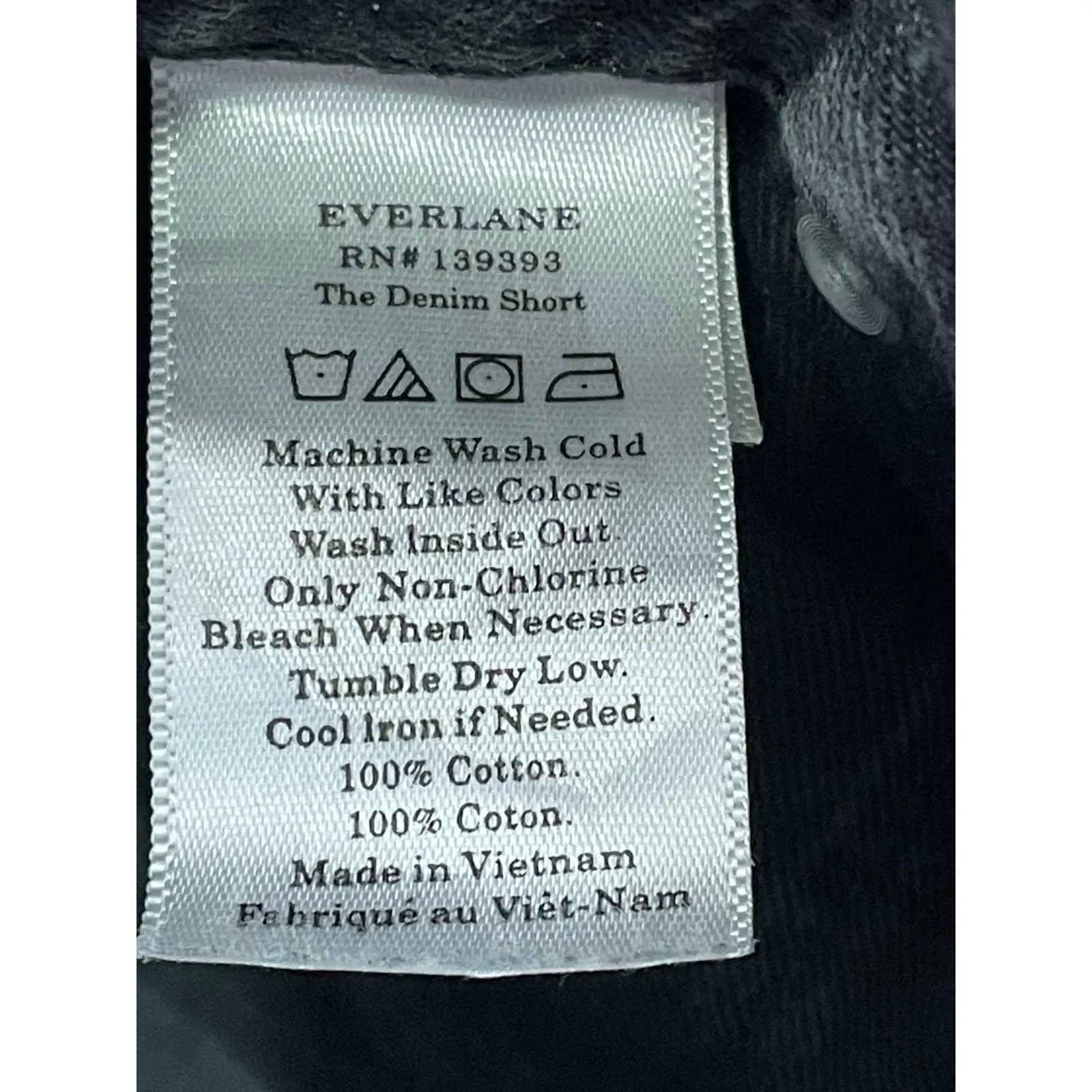 Everlane The Denim Short Size 28 Faded Black High Rise Cut Off Festival - Image 6