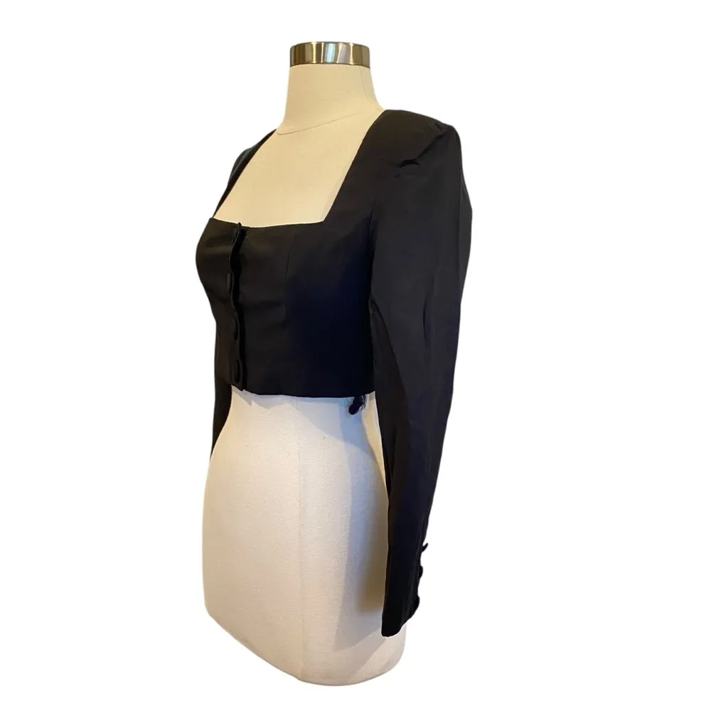 Princess Polly Lizzie Top Black Size 2 - Image 5