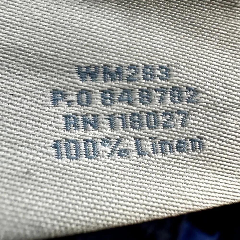 Boden 100% Linen Wide Leg Pants Drawstring Ankle Summer Casual Blue 14L 38"x34" Size 14 - Image 4