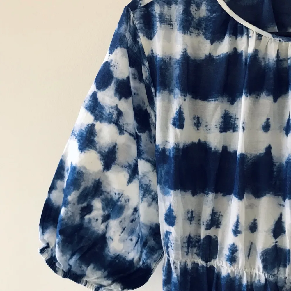 Mango MNG Cutout Open Back Tie Dye Cotton Dress - Image 9