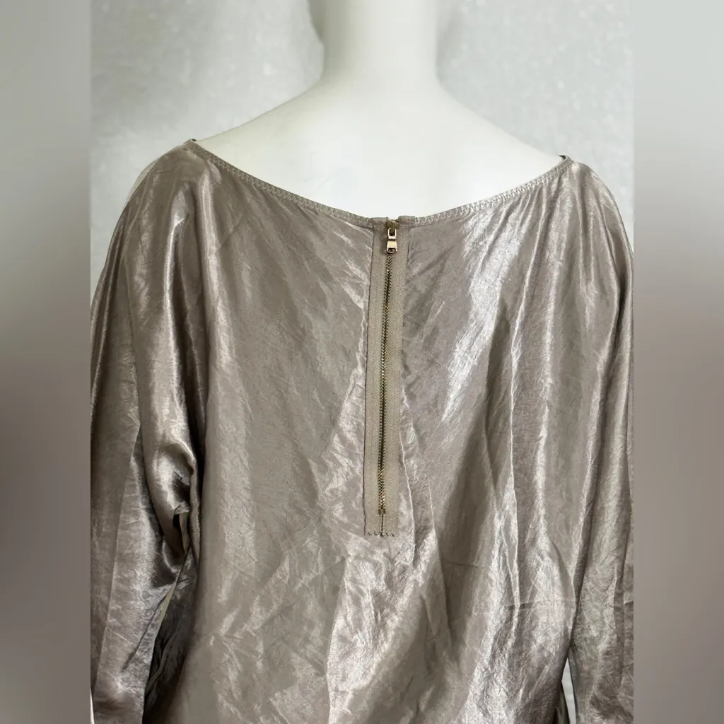 RACHEL ROY Elegant Women's Satin gold / Champagne color Romper Size Large - Image 7