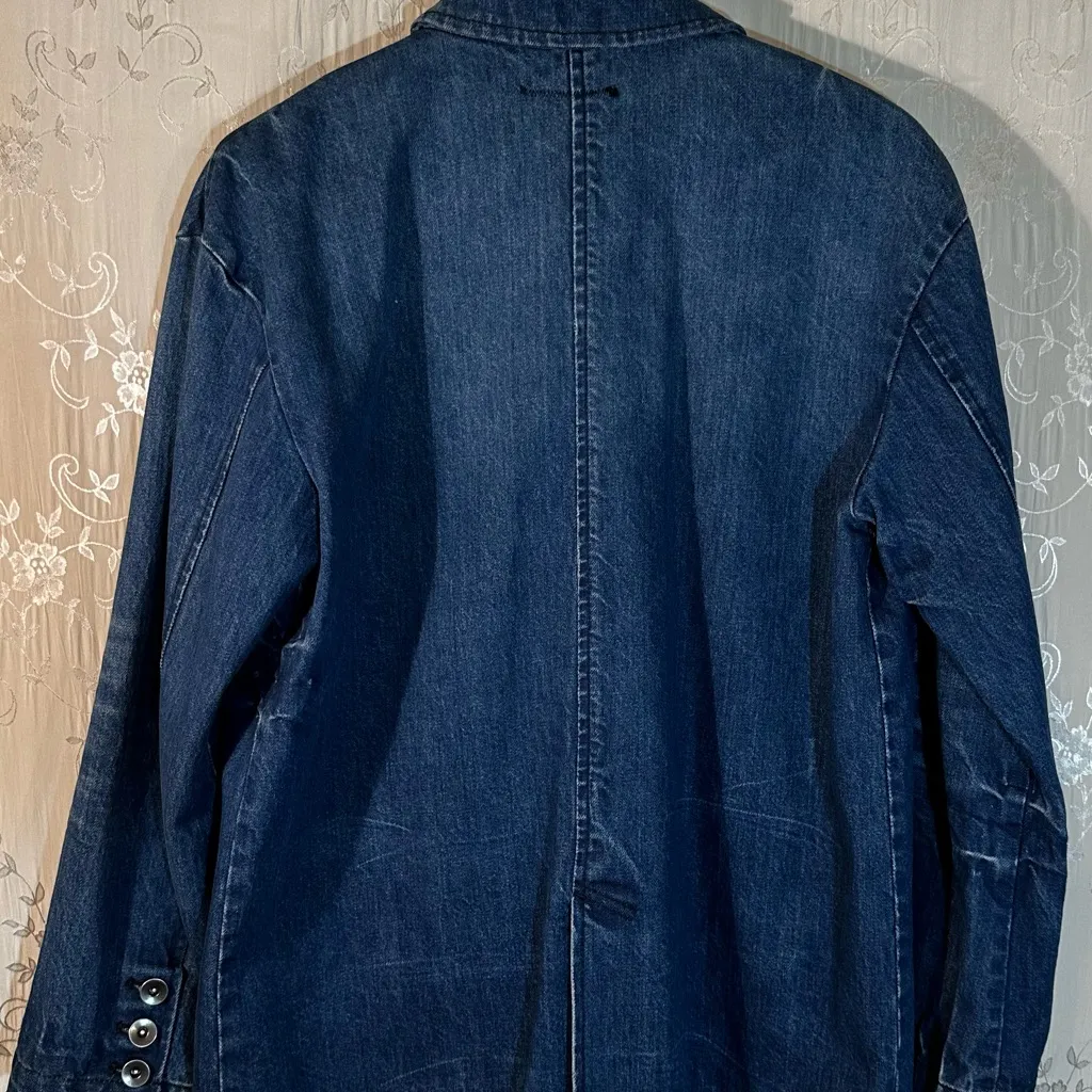 RARE HEI HEI ANTHROPOLOGIE Denim Blazer Jacket - Image 2