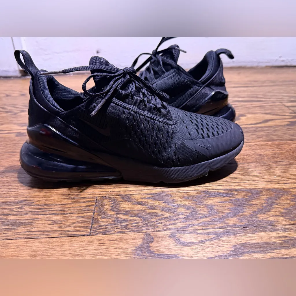 Nike Air Max 270 Triple Black Sneakers - Image 3