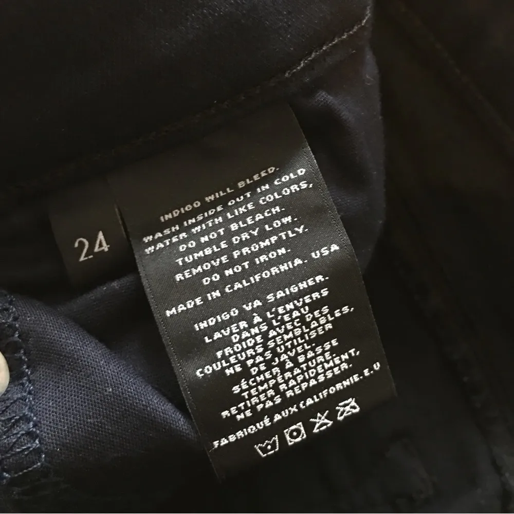 J Brand Maria High Rise, Skinny Leg Jeans, Lapis Blue, Size 24 - Image 7