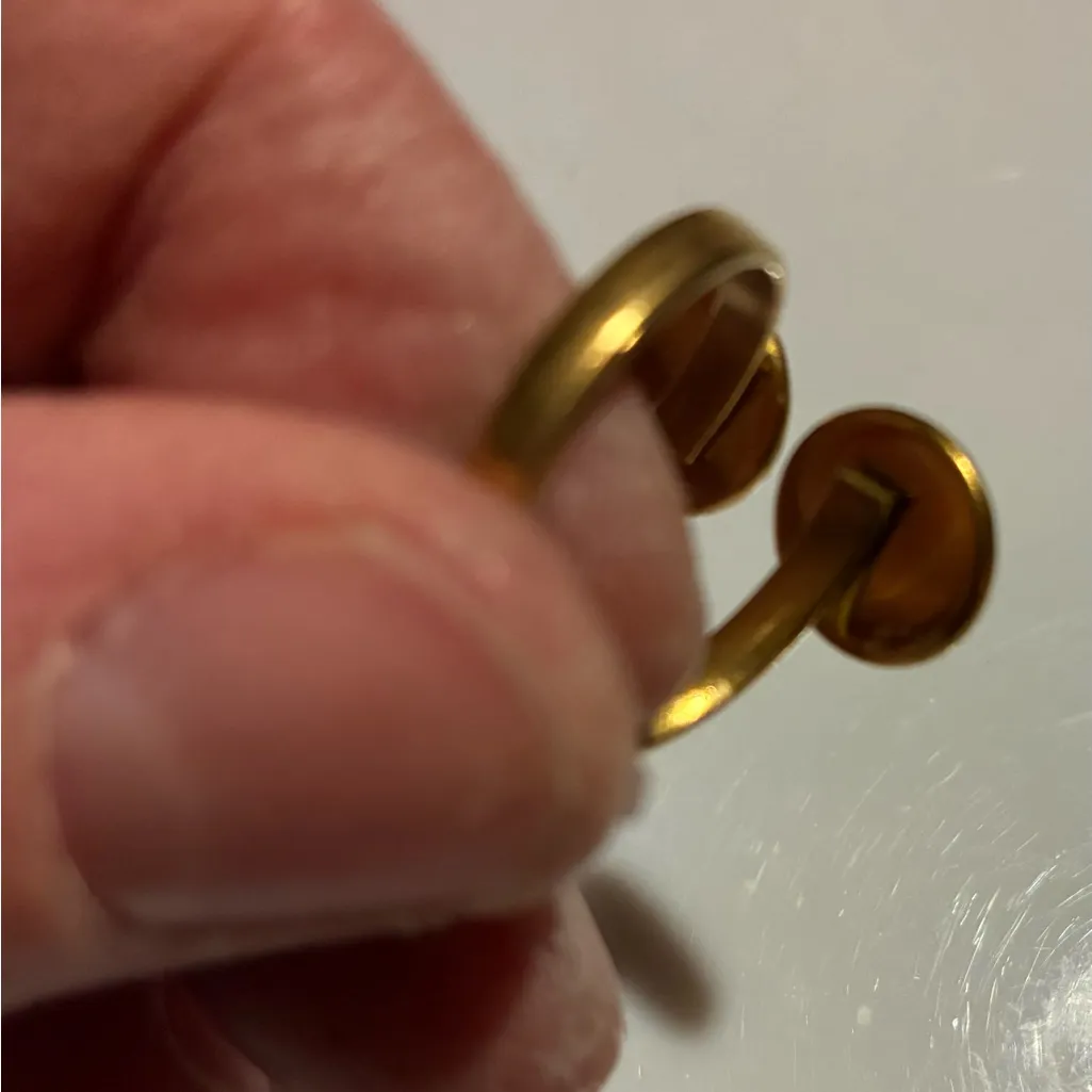 Handmade sweet briar inspired bypass ring floral black or white - Image 8