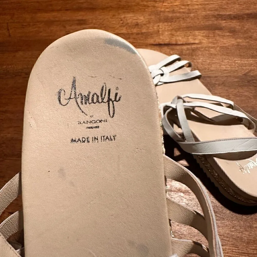 NWOB Amalfi By Rangoni Betty Espadrille Sandal White Size 11.5 - Image 7
