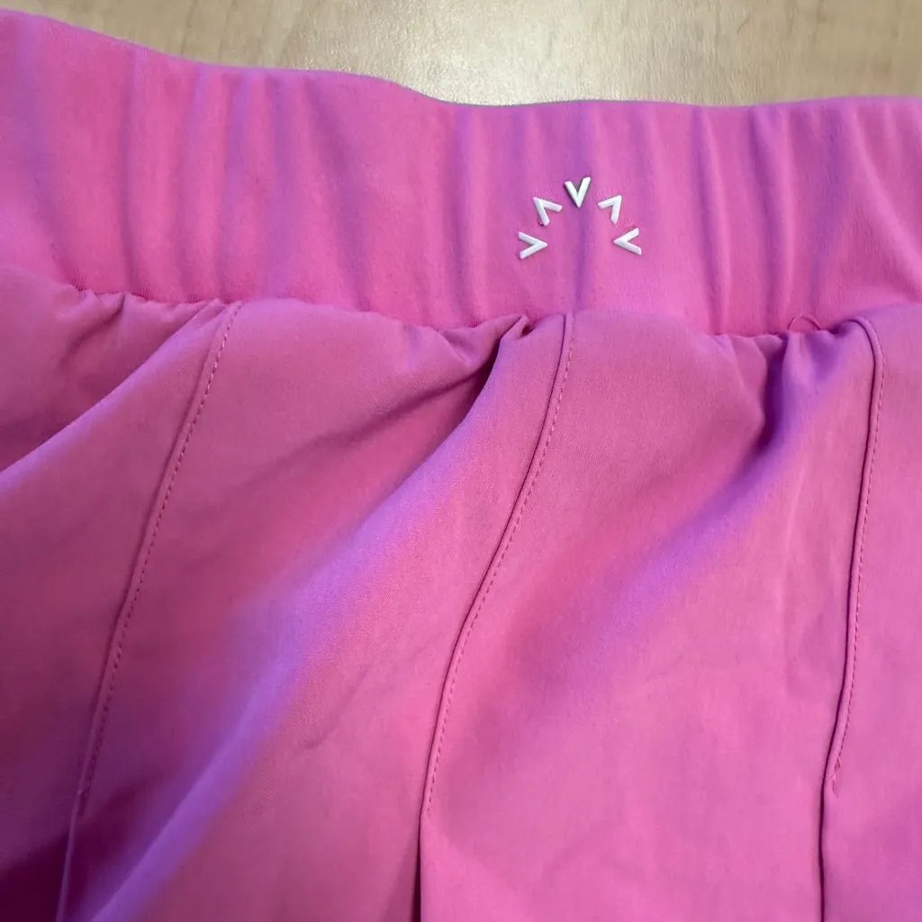 Varley Chase High Rise Pleated Skort 14” Vibrant Pink & White Tennis Prep Girly - Image 7