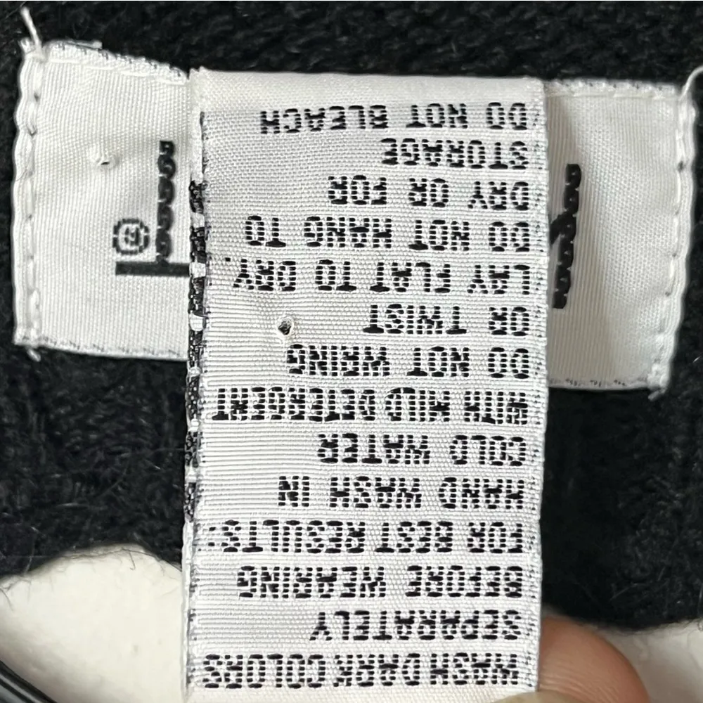 Women’s Vintage Koret Beaded Rhinestone Button‎ Cardigan Size Large Black - Image 7