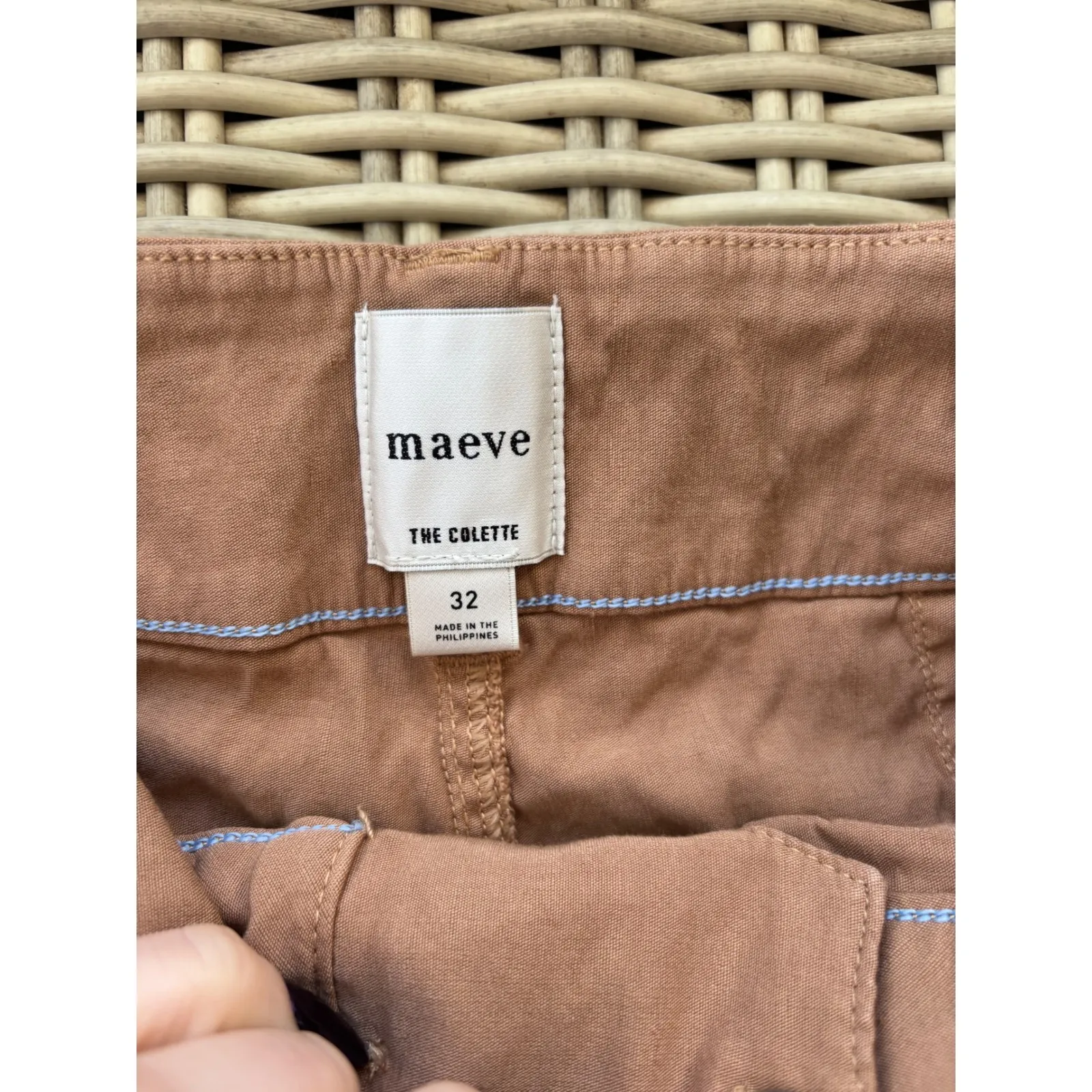 Maeve The Colette Linen Blend Wide Leg Pants 32 workwear minimalist layered - Image 7