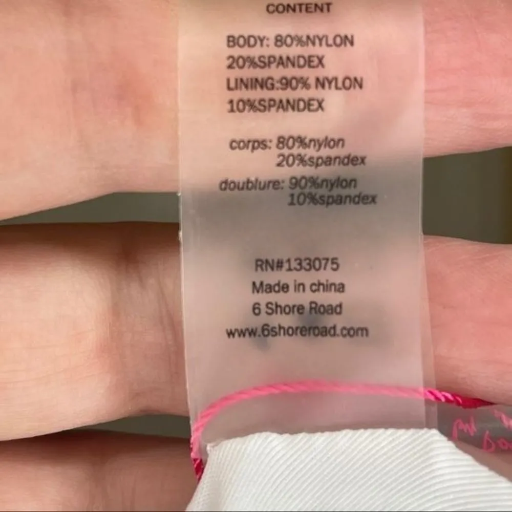 6 Shore Road Bright Bikini by Pooja Beach triangle Peony Gingham blue S Domingo - Image 14