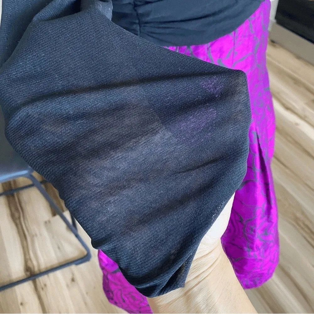 Vintage Marisa Baratelli Magenta and Black A - Image 6