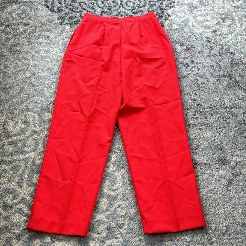 Vintage Jaclyn Smith Classics Jacket & Pants Set Red 14/16 - Image 14