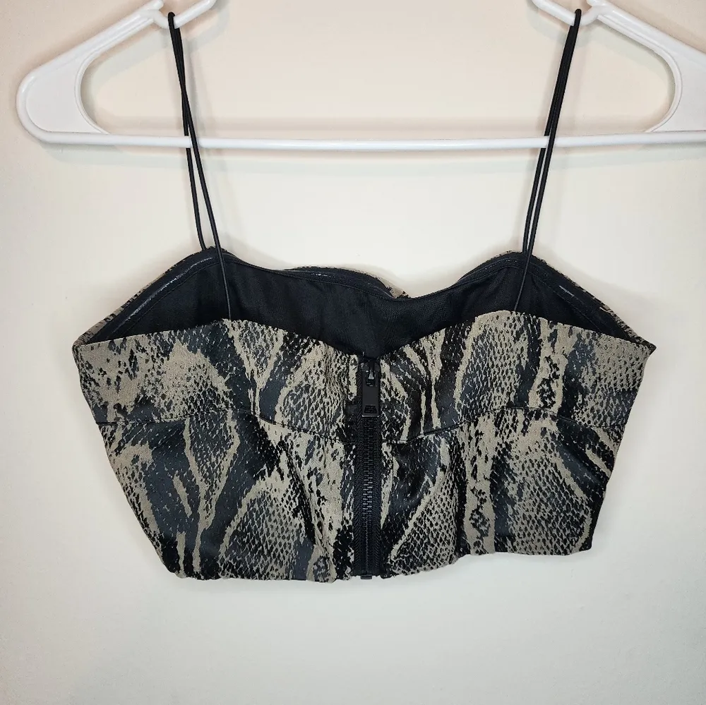 I.AM.GIA Capricorn Python Print Crop Top - Image 4