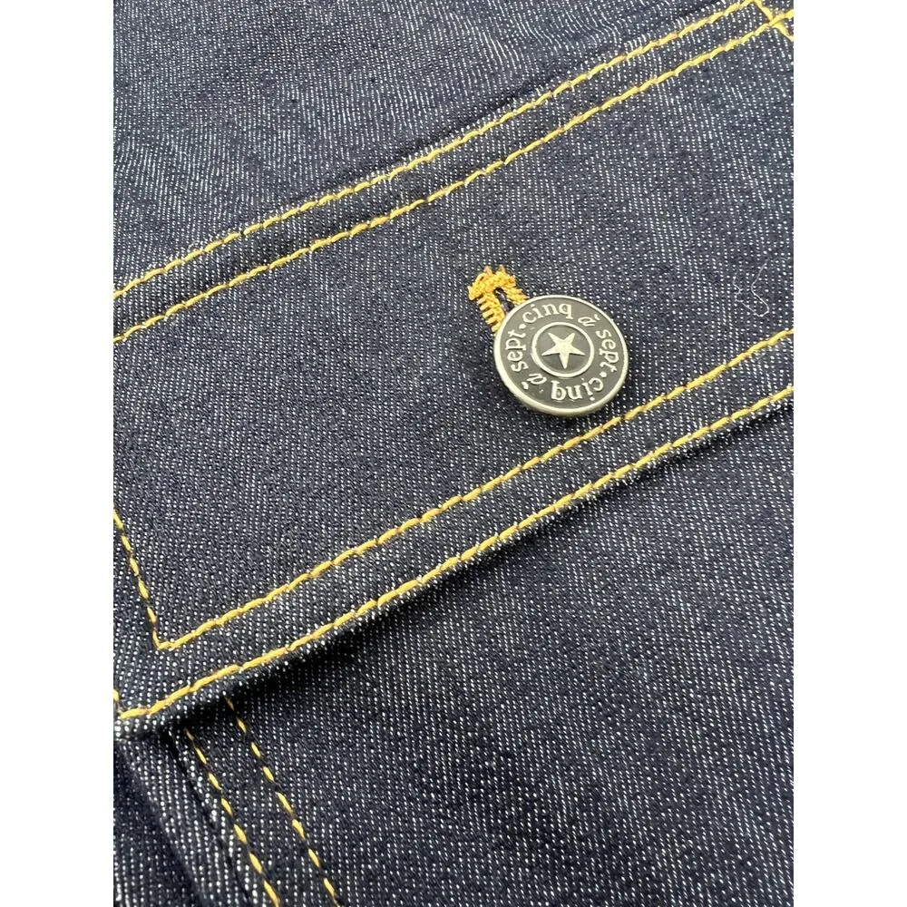 Cinq à Sept 0 maurice high-rise stretch flare cargo jeans utility dark wash 25 - Image 4