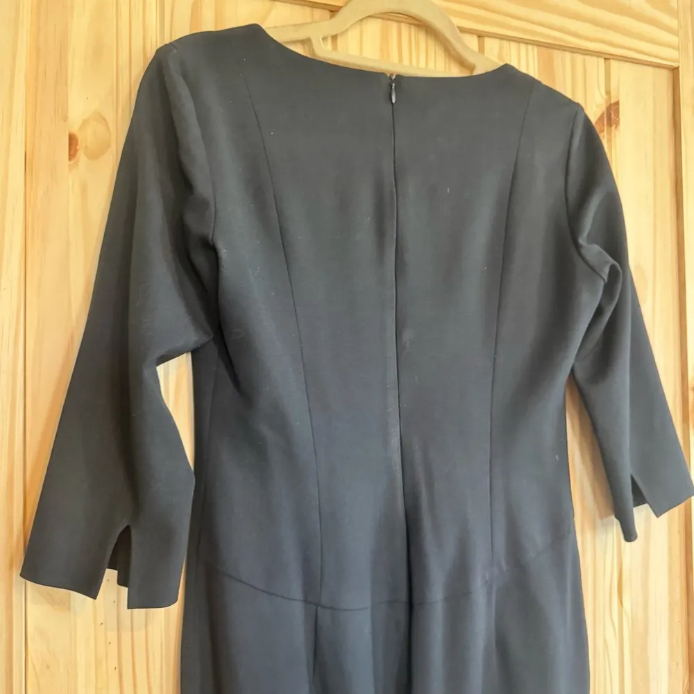 Luca Venturini Made in Italy Elegant Timeless Black Dress size US8/Eur44 - Image 14