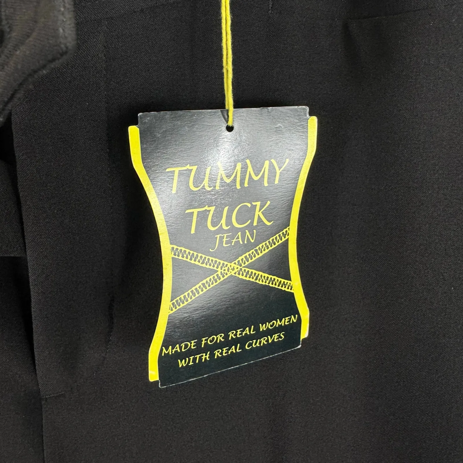 NYDJ NWT Tummy Tuck Black Straight Leg High Rise Dress Pants Trousers Size 14 - Image 5