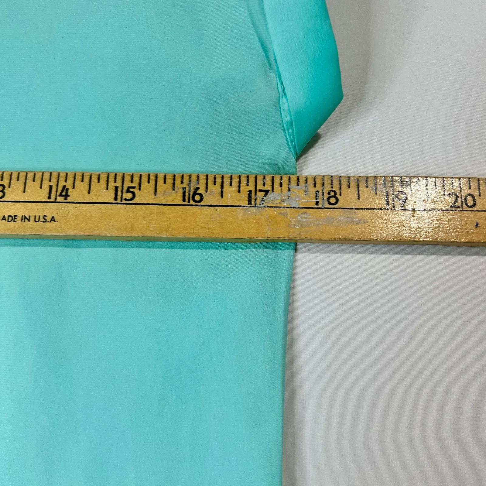 Express Women’s Cap Sleeve Blouse Teal Size XS EUC FLAW Professional Girly Cute - Image 7