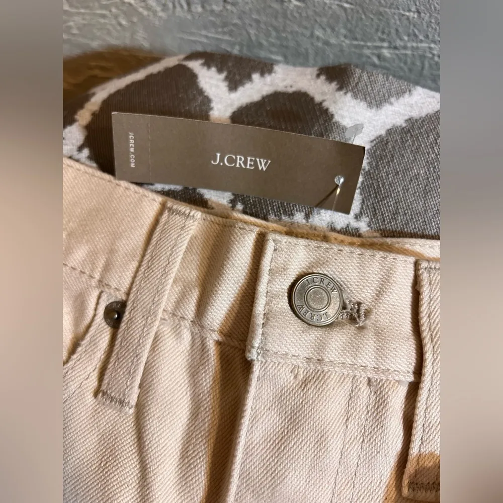 J. Crew NWT Cream Slouched Boyfriend Jeans Relaxed Fit summer casual cropped - Image 3