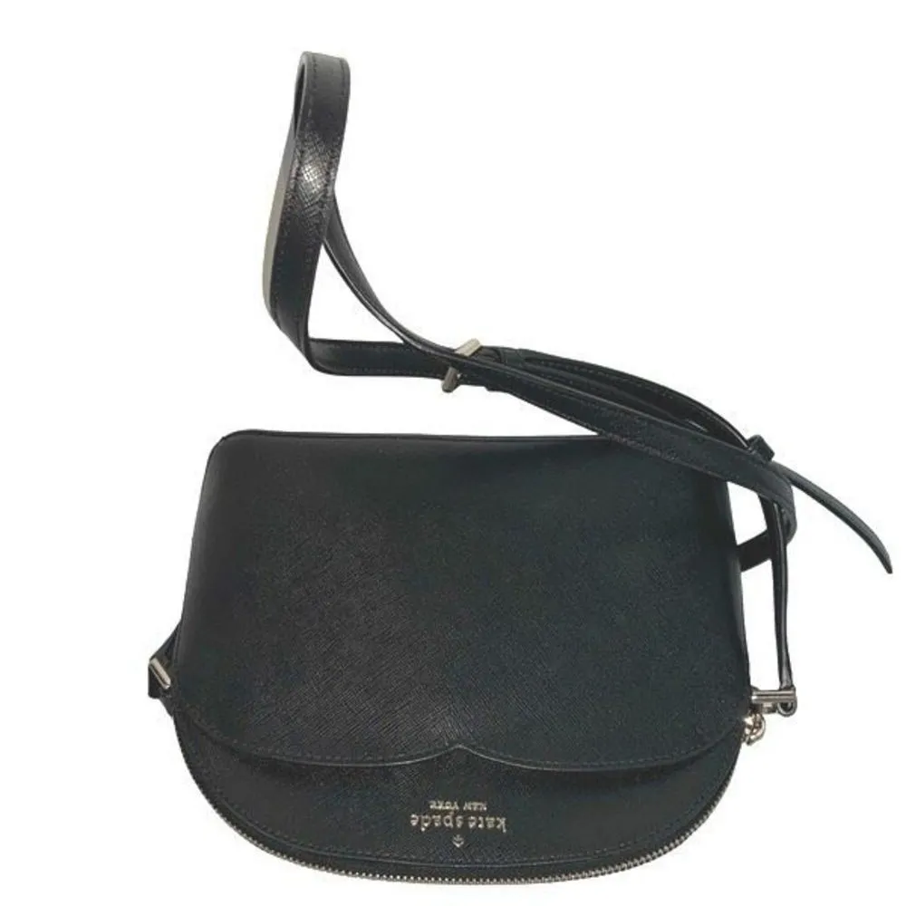 Kate Spade New York Womens Leather Payton Dome Crossbody Bag Black‎ Small - Image 3