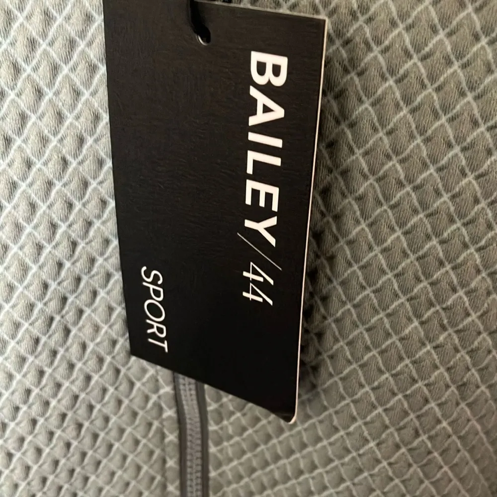 Bailey 44: Sea Foam Green Sweatshirt- High Collar- Cropped Fit- thumb holes- S - Image 3