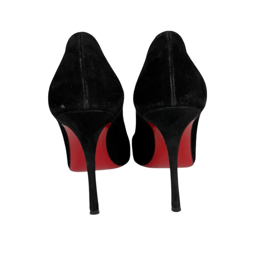 Christian Louboutin Pigalle 100 Black Suede
Pumps Stiletto Heels Size EU 37 - Image 4