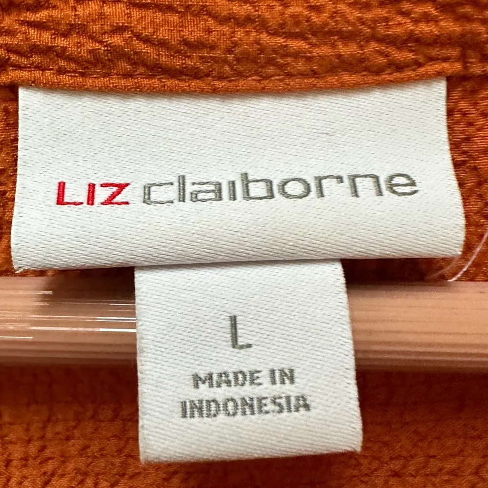 Liz Claiborne mustard tunic size Large EUC - Image 2