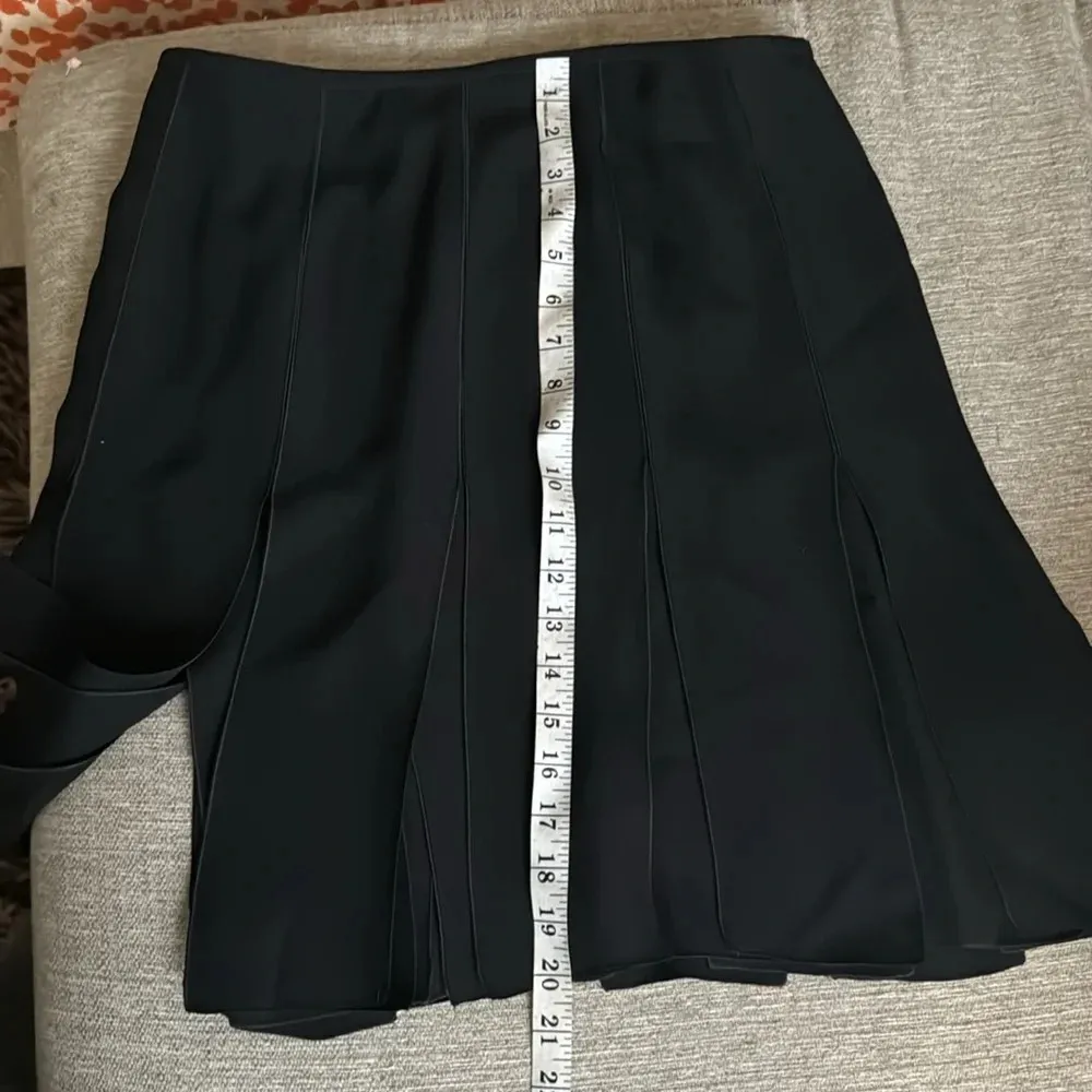 RARE. Armani NWT silk blend split panel skirt NWT size 6 black - Image 11