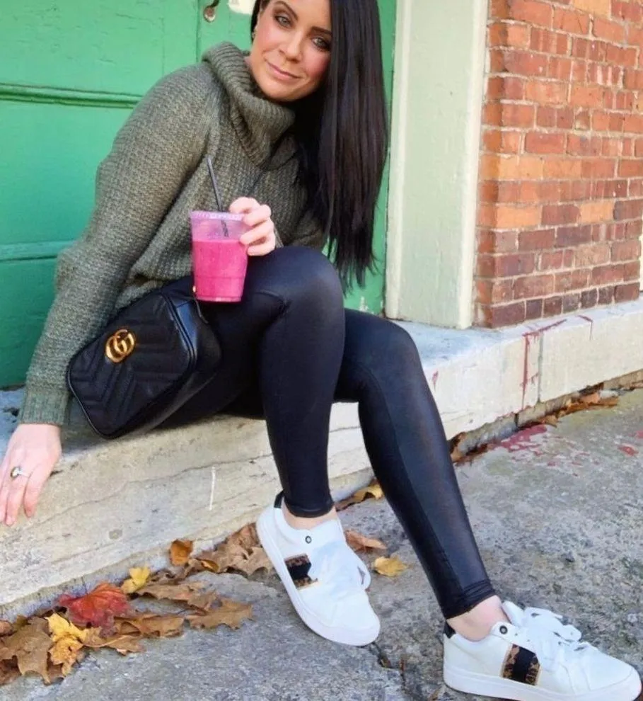 Green Cowl Neck Tunic Length Sweater Medium Blogger Favorite - Image 5