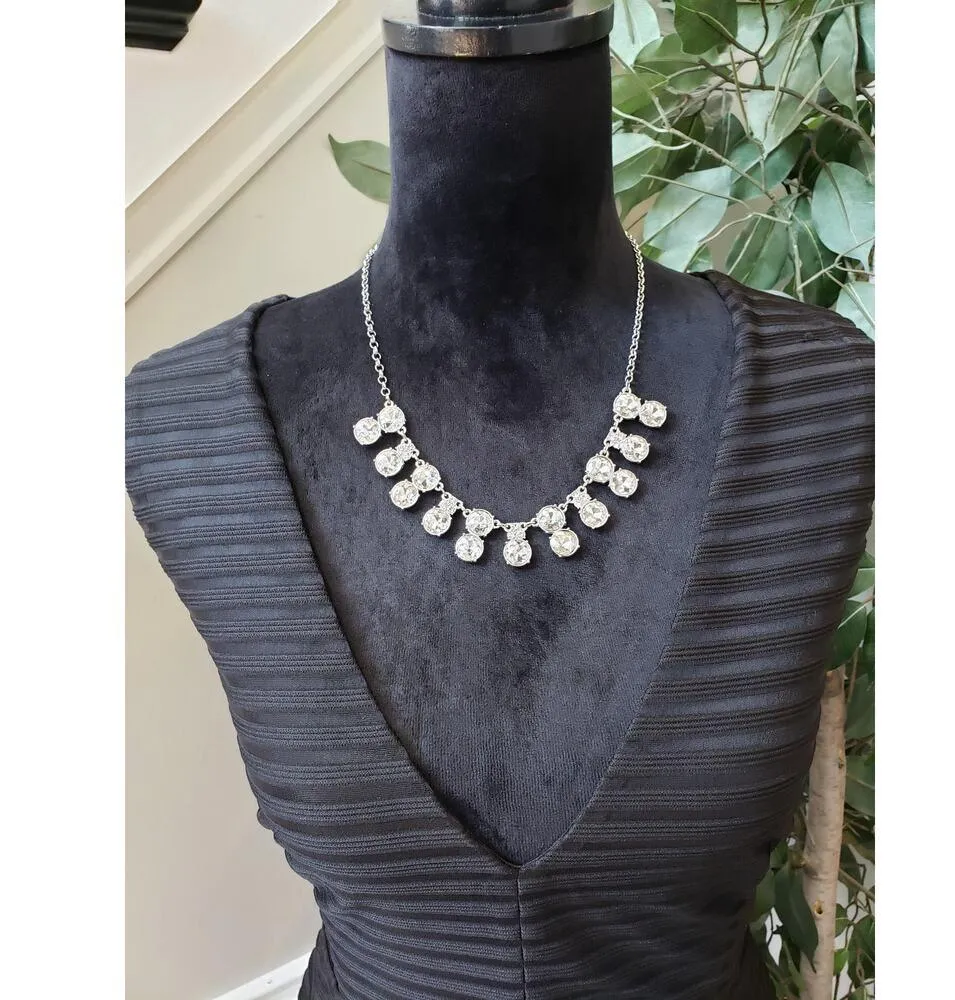 Haute Monde Sheath Dress Womens L Black Mesh Striped Lined Deep V Neck Back Zip - Image 3