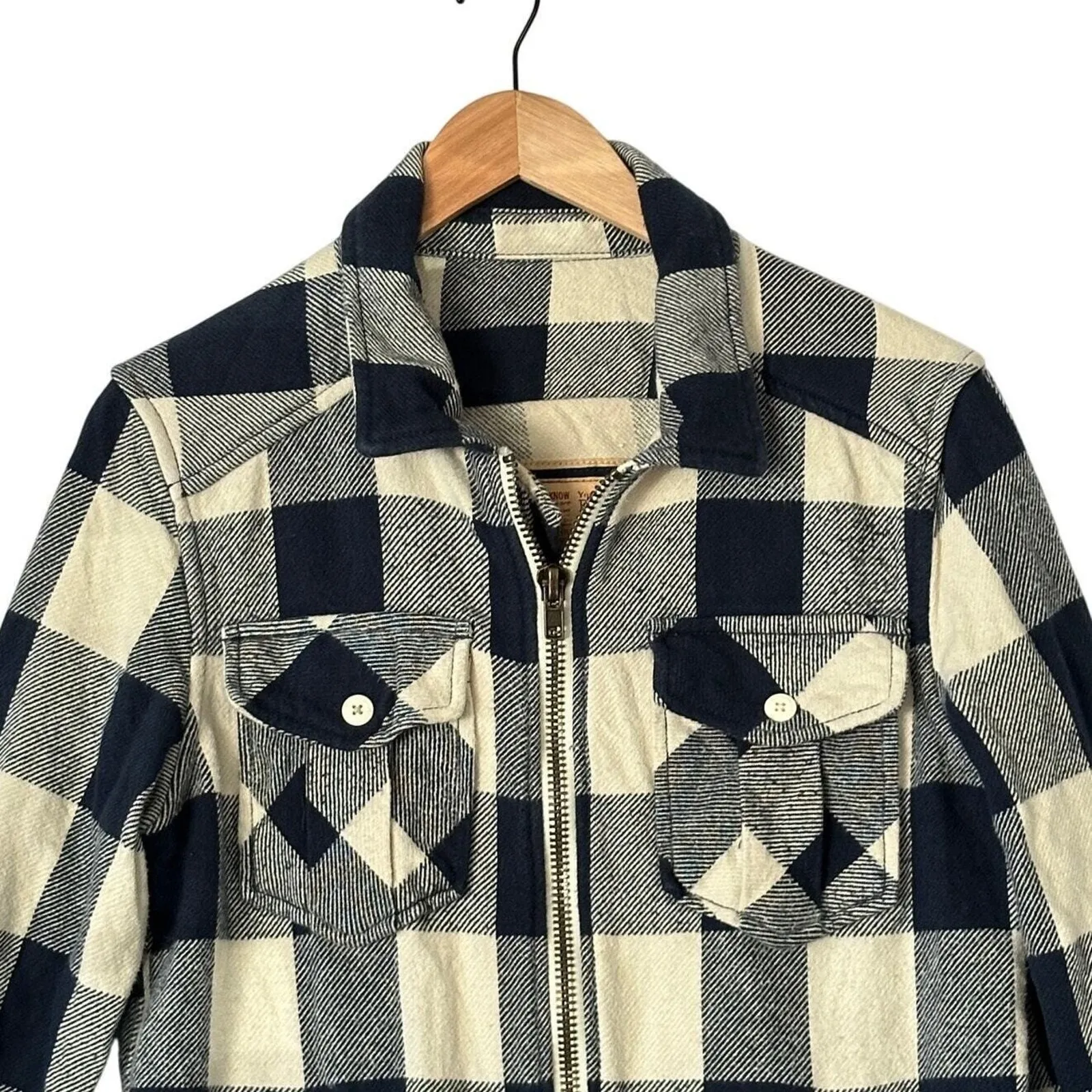 Arizona Jean Co‎ Women Jacket Sz S Buffalo Plaid Flannel Shacket Gorp Outdoors - Image 3