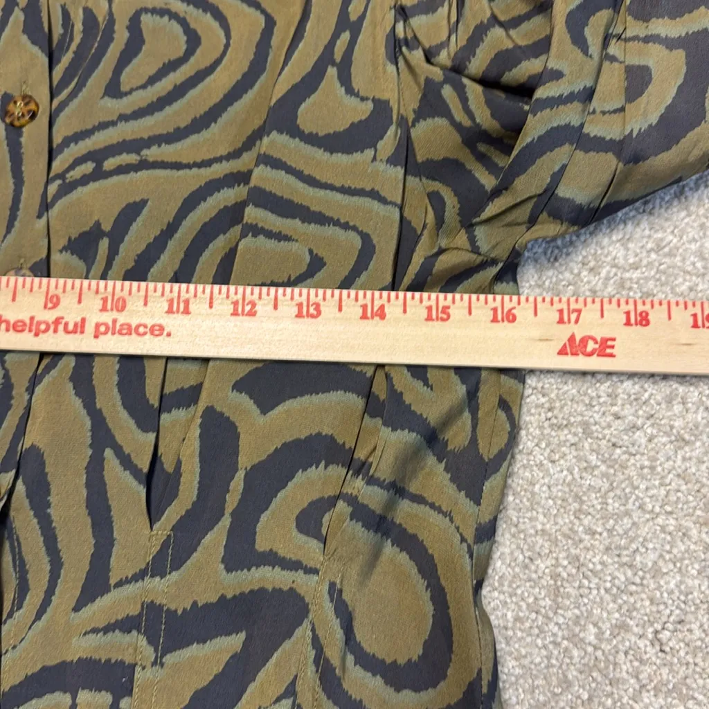 Scotch & Soda Printed Fitted‎ Button Balloon Sleeve Dress Sz S NWT - Image 9