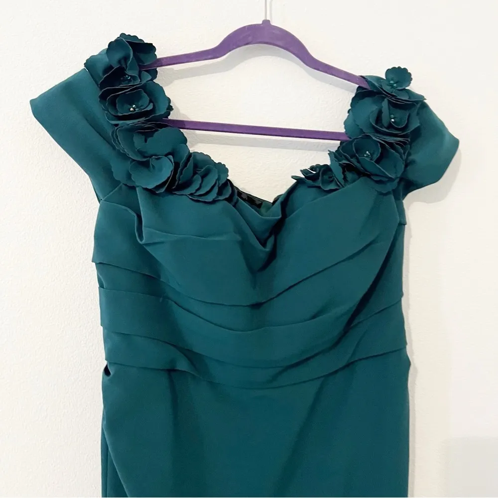 GIA FRANCO 12220 Emerald Green Gown Formal Evening Dress Jeweled Size 16 NWT - Image 4