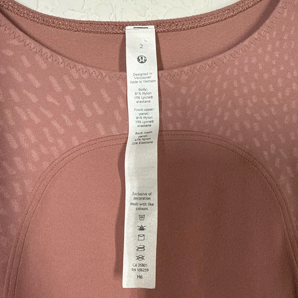 Lululemon  Nulu and Mesh Yoga Tank Top Size 2 - Image 7