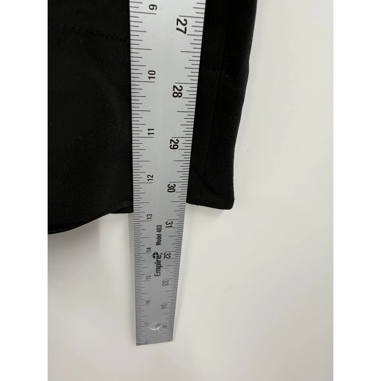 Eileen Fisher Dress Womens Petite PP Black Bateau Neck Silk Short Long Sleeve - Image 13