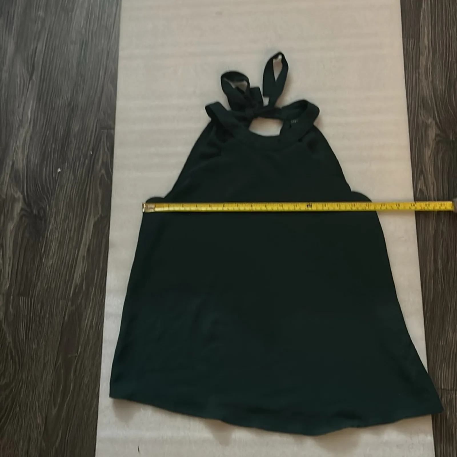 SHEIN Green Scalloped Tie Top XS Classic Preppy Coquette Mermaid Fairycore - Image 6