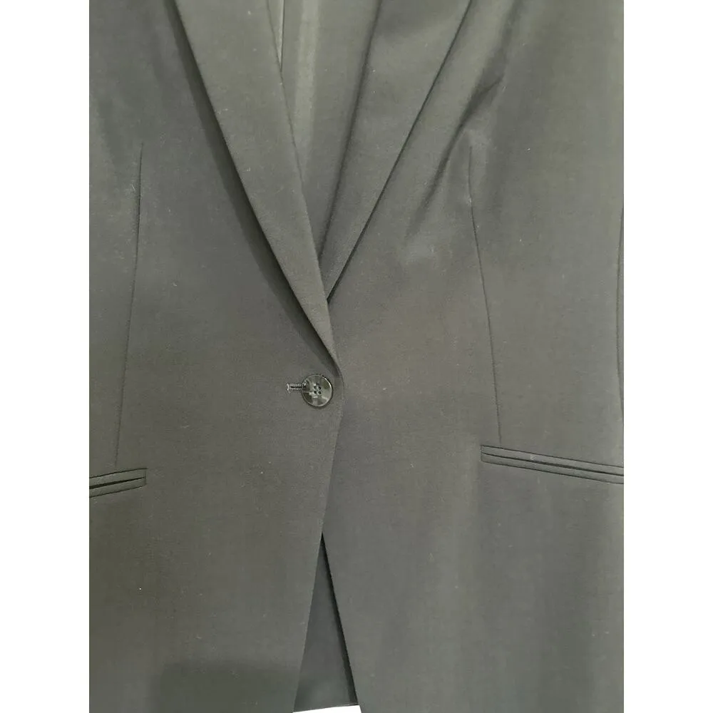 BOSS by Hugo Boss Janeri12 Wool Notch Lapel Collar Long Sleeve One-Button Blazer - Image 5