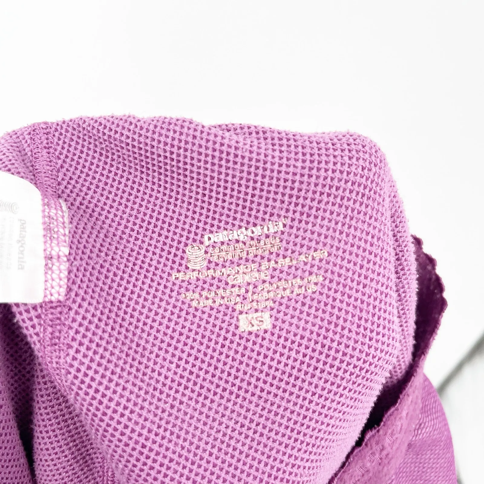 Patagonia Womens Outdoors Capilene‎ Base Layer Thermal Leggings Pants XS Purple - Image 3