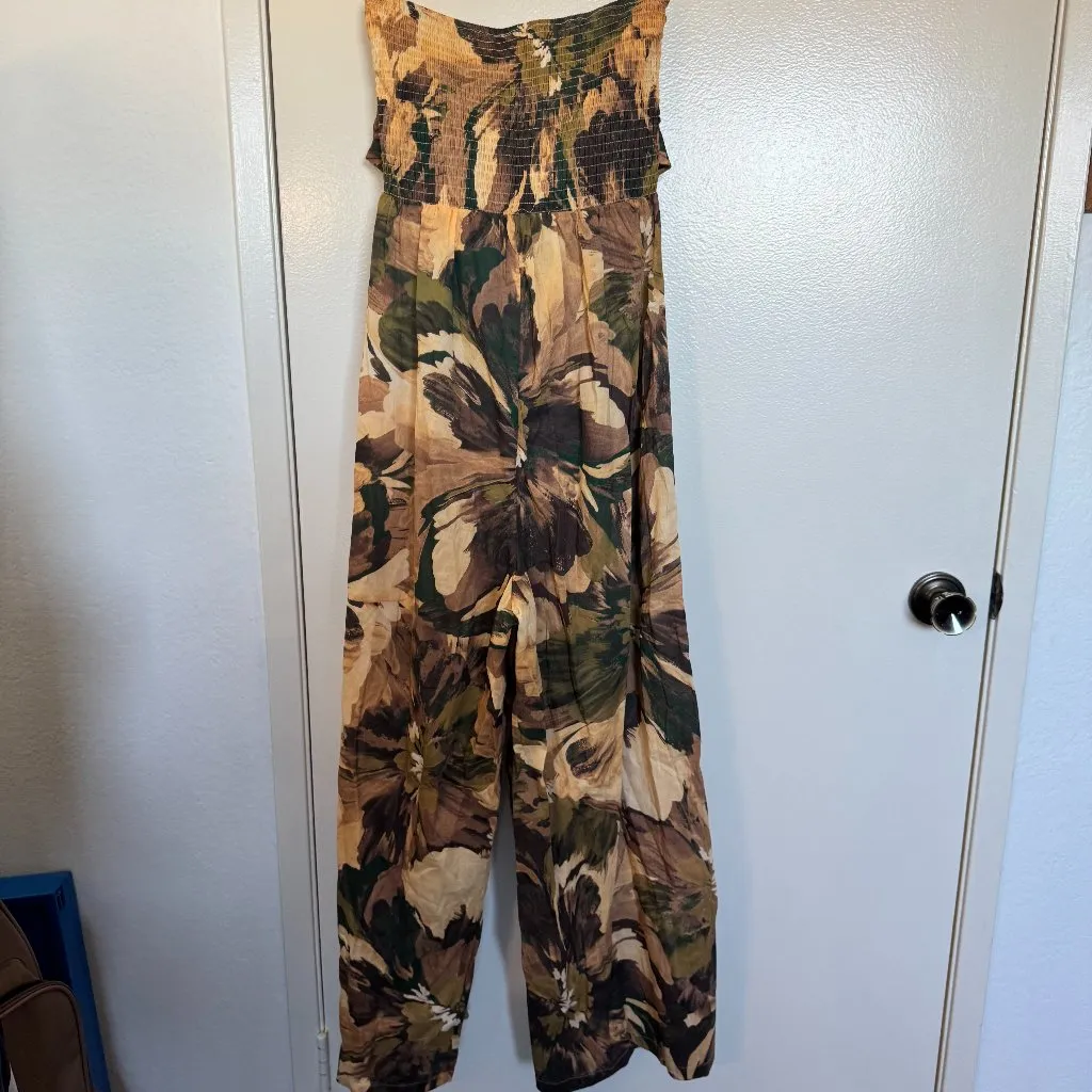 Free People Girl & The Sun Waterfront Strapless Jumpsuit Size Small - Image 4