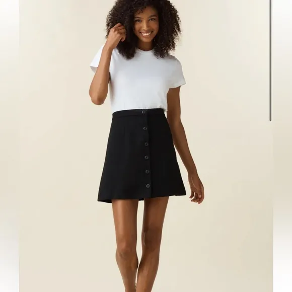 VETTA The‎ Notch Collar Two Piece Dress Convertible Black Dress Size 0 - Image 4