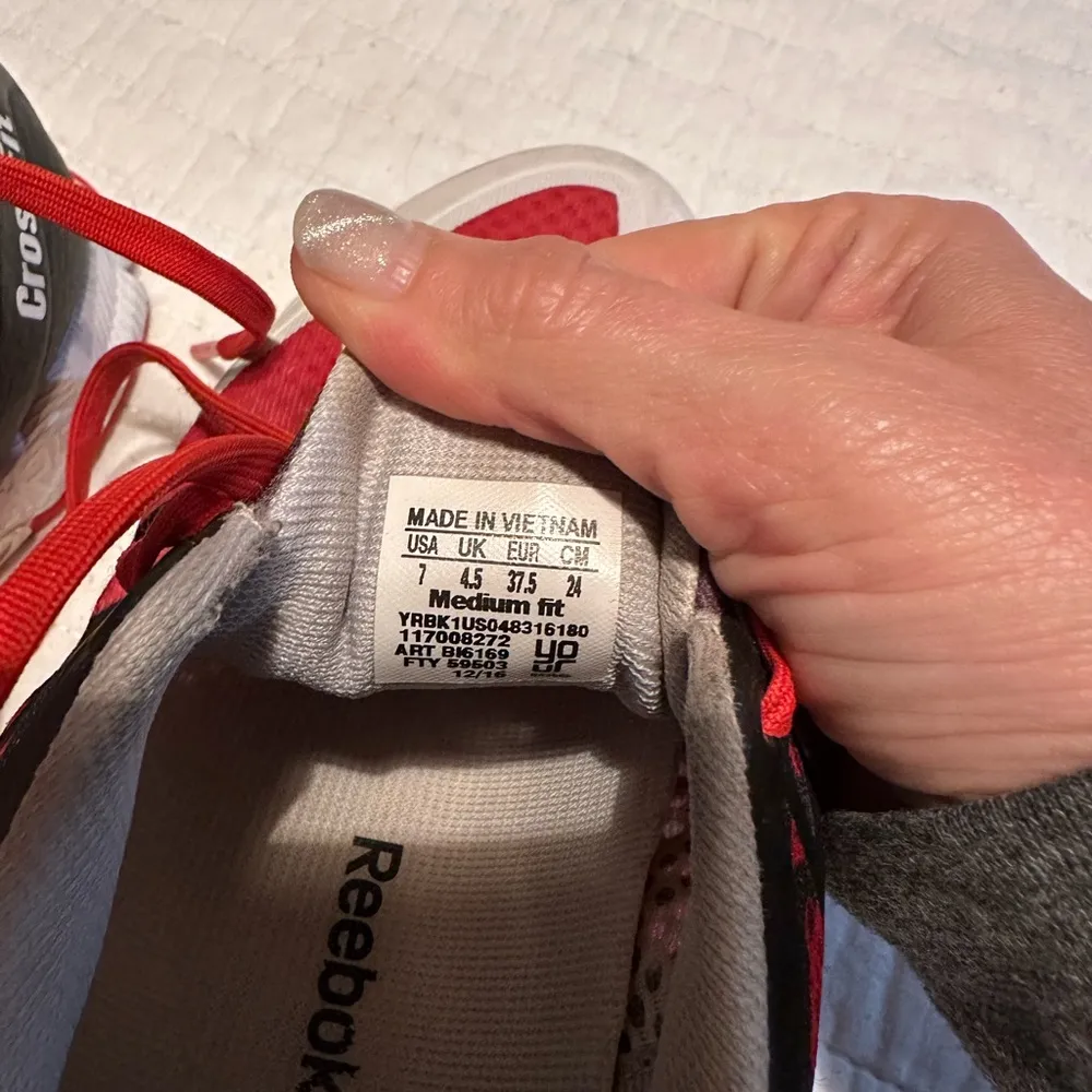 Reebok Women’s CrossFit Red Athletic Shoes - Image 5
