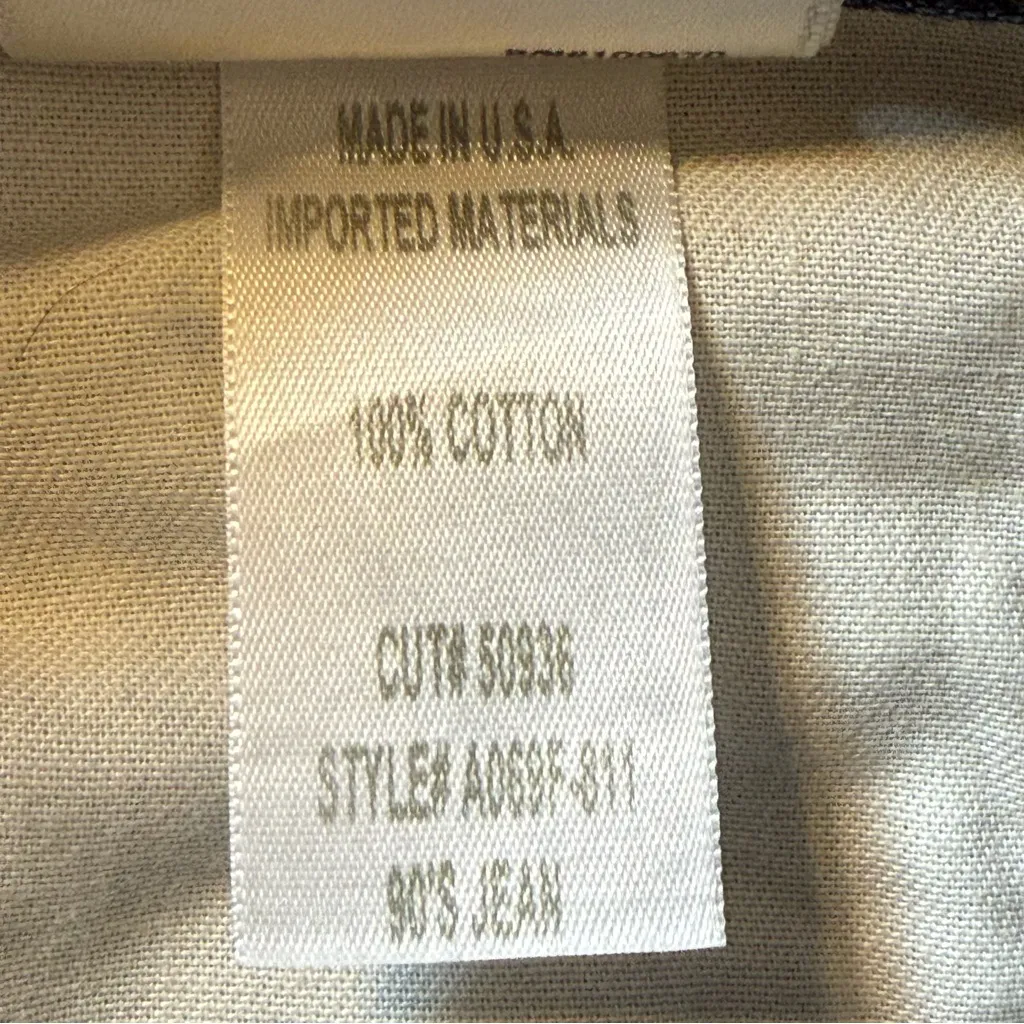 Agolde Womens 90s High Rise Loose Fit Distressed Blue Jeans Size 25 Raw Hem - Image 10