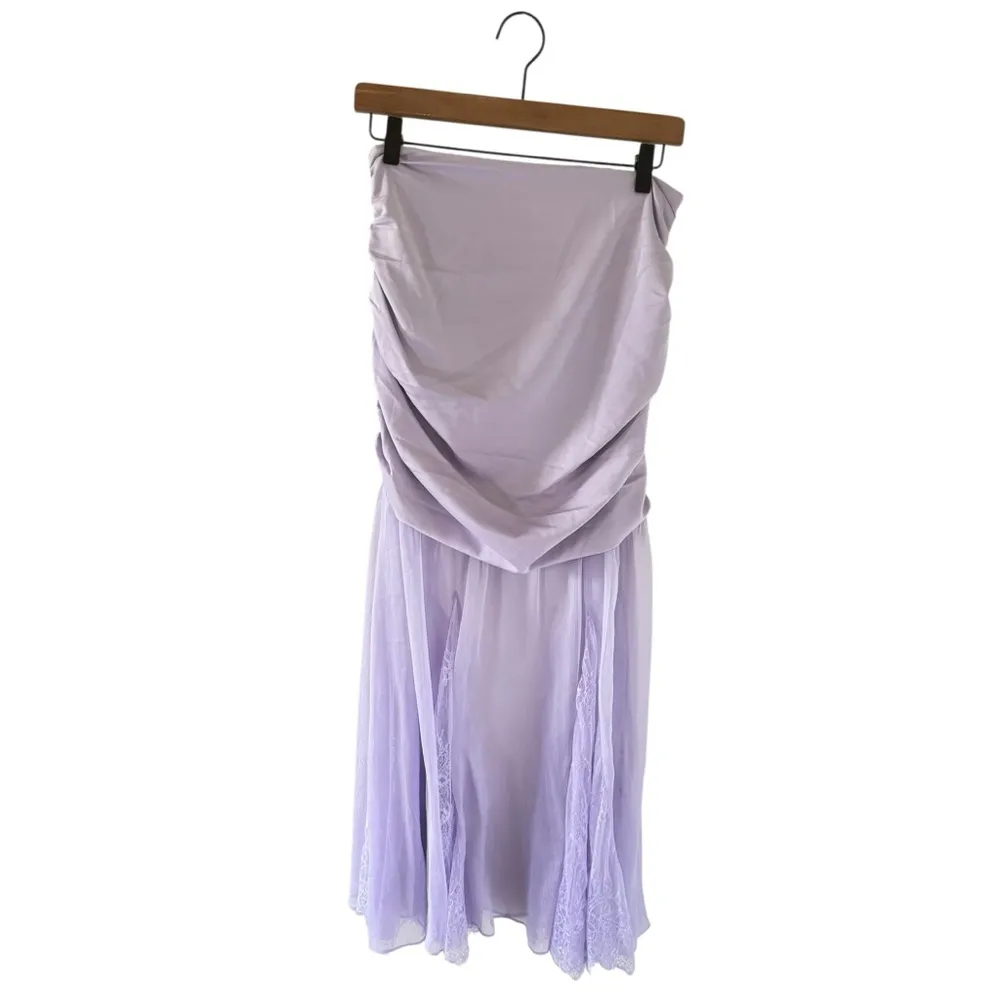 Mare Mare Anthropologie NEW Sheer Overlay Maxi Skirt Lavender - Image 4