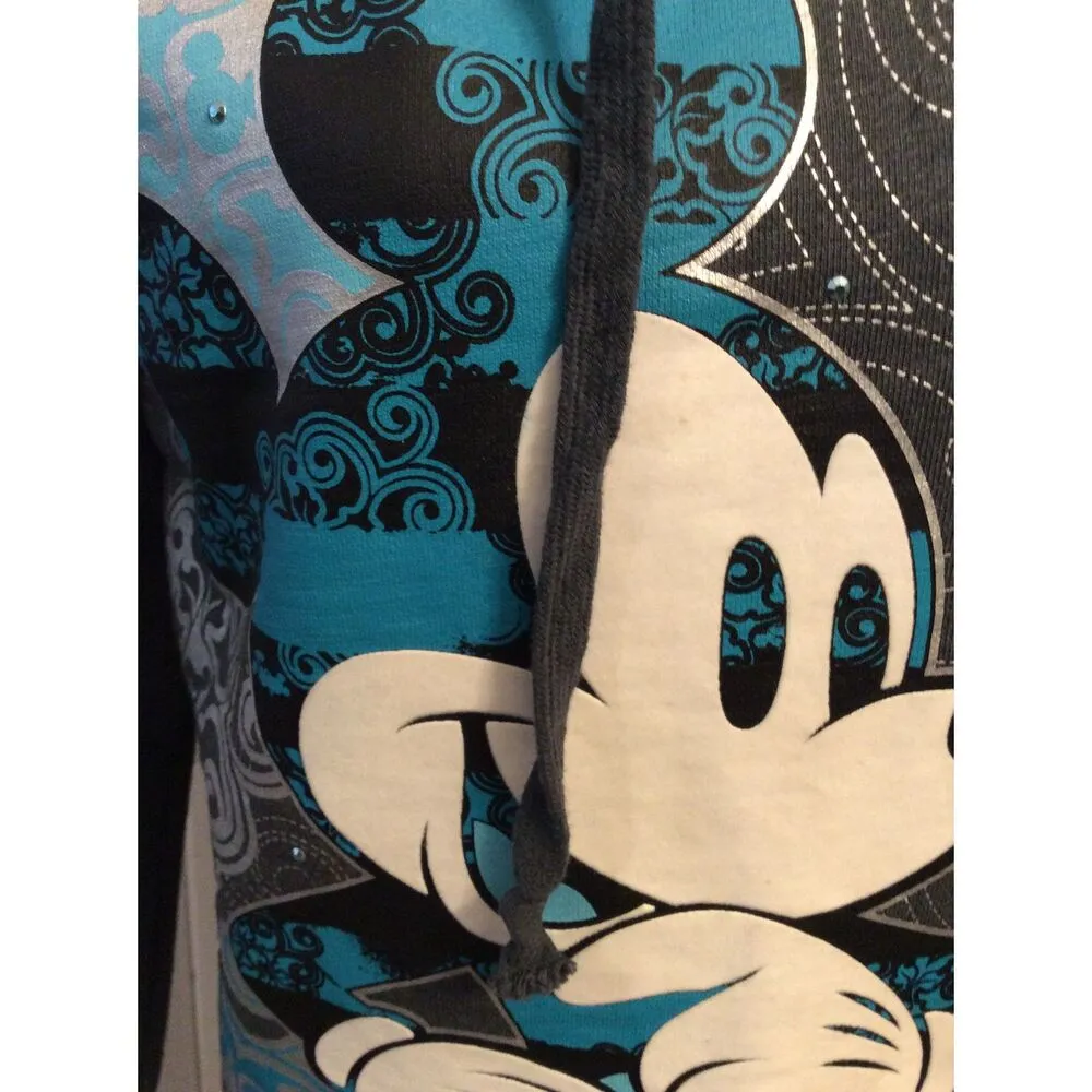 Disneyland Park Hoodie VNC Pullover Micky Mouse Bling Large L RARE - Image 3