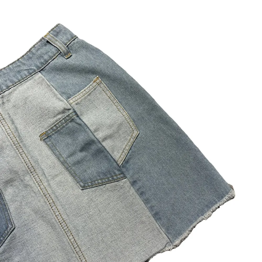 Chelsea & Violet Denim Patchwork Mini Skirt 25 - Image 7