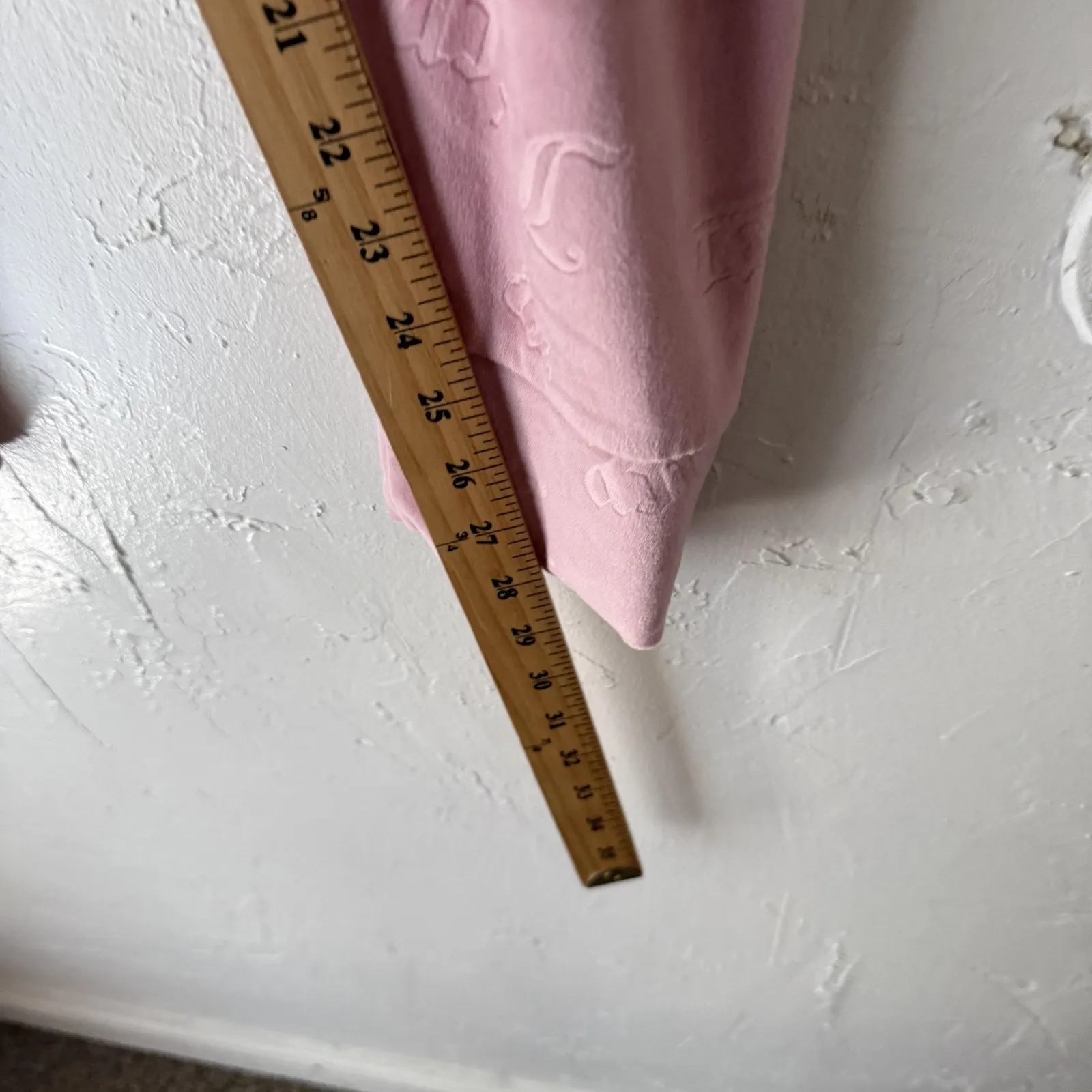 Juicy Couture Velour Lounge Set Y2k Large Pink Long Sleeve Top Pants Monogram‎ - Image 8