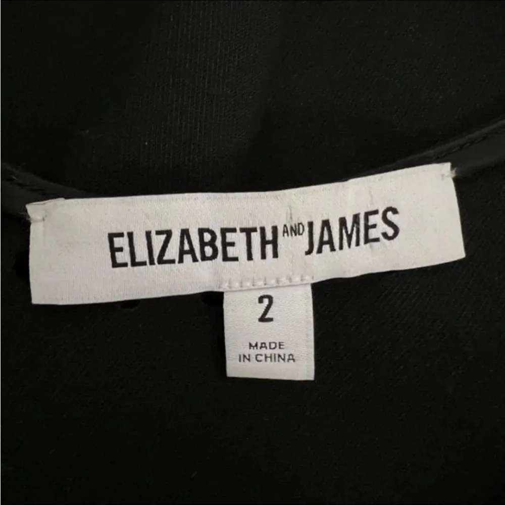 Elizabeth & James Kenton Dress Perforated Laser Cut A-Line Black Women’s size 2 - Image 5